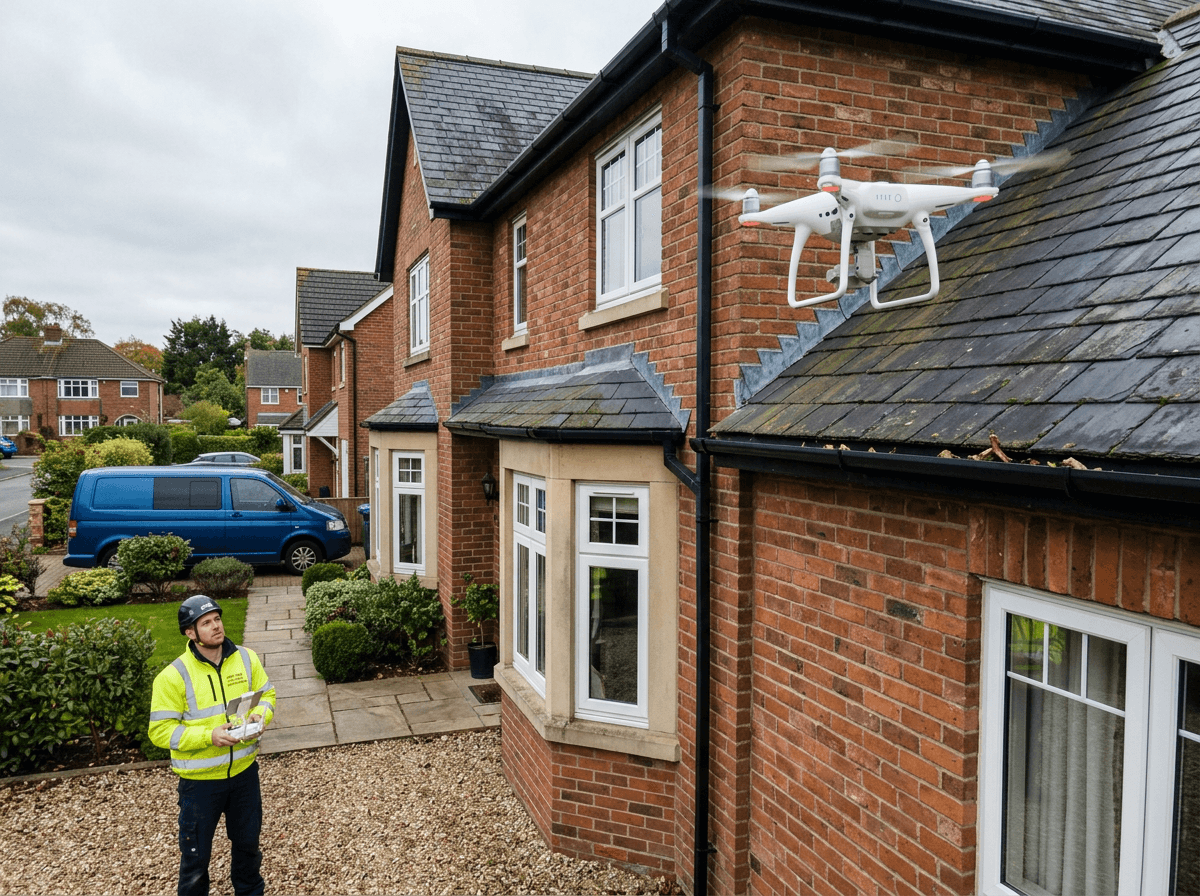 Drone high-level inspection